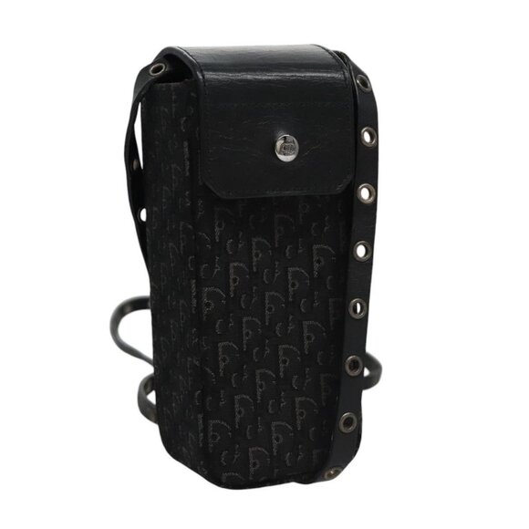 Christian Dior Trotter Canvas Shoulder Pouch Black Auth - Picture 2 of 16